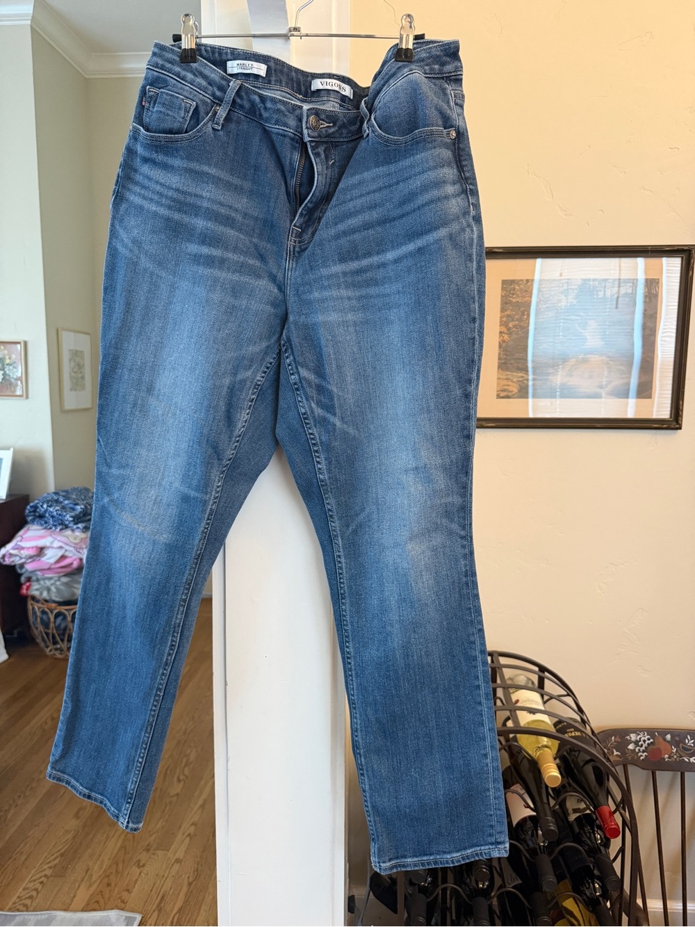 Vigoss Medium Blue Straight Leg Jeans